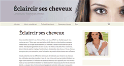 Desktop Screenshot of eclaircir-cheveux.com